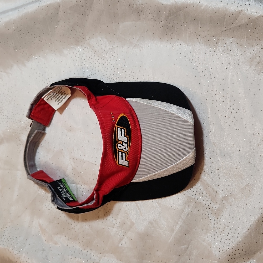 Vintage the fast and the furious hat cap sun visor strap black, red adjustable